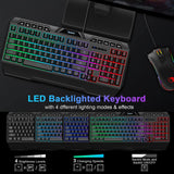 NPET K31 Gaming Keyboard with 10 Dedicated Multimedia Keys