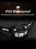 NPET Rechargeable Headlamp 320 Lumen LED Motion Sensing Head Lamp