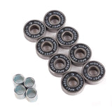 NPET Skateboard Bearings Wheels Trucks Grip Tape Combo Set