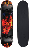 skateboard skull pattern