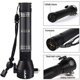 NPET T10 Solar Flashlight Car Flashlight 500 Lumens