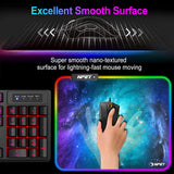 NPET MP01 Mouse Pad with Stitched Edge