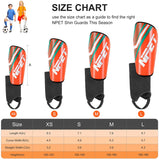 NPET Soccer Shin Guards Pads for 3-15 Years Old Boy Girls