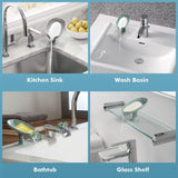 NPET 2pcs Soap Holder with Drain with Enlarged Sucker