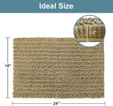 NPET Water Absorbent and Non-Slip Thick Bath Rug,16 x 24 Inches