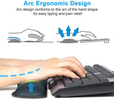 NPET WR10 Memory Foam Keyboard Mouse Wrist Rest Pad Comb