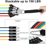 NPET Resistance Band Set 13pcs for Training,Home Workouts