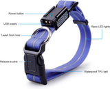 NPET LED Dog Collar Rechargeable Adjustable Collar