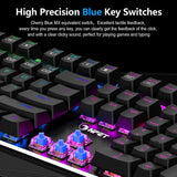 NPET K21 Mechanical Gaming Keyboard with Wrist Rest