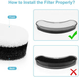 NPET 4PCS Replacement Filters for DF10/DF30 Dog Water Fountian