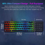 NPET K61 60% Mechanical Gaming Keyboard 68 Keys
