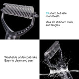 NPET Dog Undercoat Rake Cat Grooming Brush