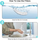 NPET 4PCS Replacement Filters for DF10/DF30 Dog Water Fountian