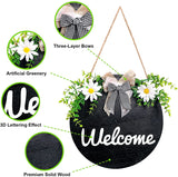 NPET 12 Inches Doorplate Solid Wood Wall Hanging Decoration