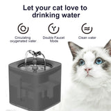 68 oz. Cat Dog Water Fountain WF070 - Transparent Matte
