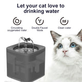 68 oz. Cat Dog Water Fountain WF070 - Transparent Matte