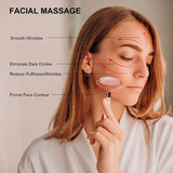 NPET Jade Roller & Gua Sha Stone Set for Skin Care