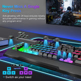 NPET K32 Wireless Gaming Keyboard with 10 Dedicated Multimedia Keys