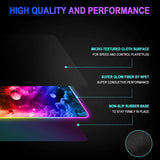 NPET MP02 RGB Gaming Mouse Pad - 31.5 x 12 Inch