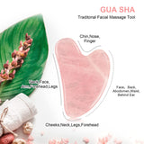 NPET Jade Roller & Gua Sha Stone Set for Skin Care