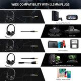 NPET CH11 CH10 Computer Headset with Microphone Noise Cancelling