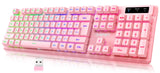 NPET K11 Wireless Gaming Keyboard Rainbow LED Backlit Keyboard