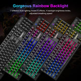 NPET K11 Wireless Gaming Keyboard Rainbow LED Backlit Keyboard