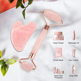 NPET Jade Roller & Gua Sha Stone Set for Skin Care