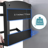 NPET Foldable Magnetic Spice Rack 2 Tiers Organizer