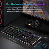 NPET K21 Mechanical Gaming Keyboard with Wrist Rest