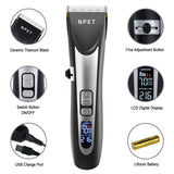 NPET Rechargeable Hair Clipper Cordless Trimmer for Men Children