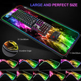 NPET MP02 RGB Gaming Mouse Pad LED Mouse Mat