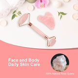 NPET Jade Roller & Gua Sha Stone Set for Skin Care