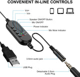 NPET CH11 CH10 Computer Headset with Microphone Noise Cancelling