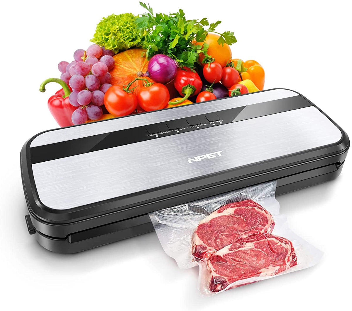 NPET Vacuum Sealer Machine for Dry and Moist Food Fresh Preservation – NPET  Online Store