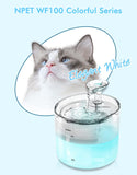 NPET 54 oz. Cat Water Fountain with Lighting Pump - WF100