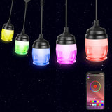 NPET RGB WiFi Outdoor Strng Light 38Ft Shatterproof 14LEDS Bulbs
