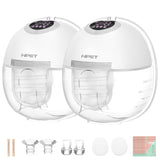 NPET Double Wearable Breast Pump for Breastfeeding S32