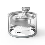 NPET 94oz/2.8L Glass Pet Water Fountain-N280