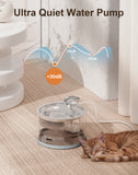 NPET 94oz/2.8L Glass Pet Water Fountain-N280