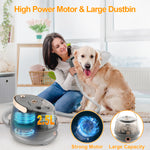 EFISDAY Dog Hair Vacuum & Grooming Kit, Hot Wind Suction 99.99% Pet Hair One-Piece Suction-Warm Blowing, 8 Grooming Tools Hair Vacuum 2.5L Large Dust Cup Home Pet Hair Grooming Vacuum Shedding Groomer