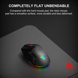 NPET SPEEDM Gaming Mouse Pad, Resin Hard Surface Mouse Mat No Smell Waterproof for Games Black M Size
