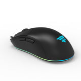NPET M502 Wired RGB Gaming Mouse, Ergonomic 7200 DPI, Black