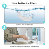 NPET 4PCS Upgrade Replacement Filters For DF10/DF30 Dog Water Fountain