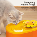 NPET 67oz Orange Cat Water Fountain With LED Lighting - NC010