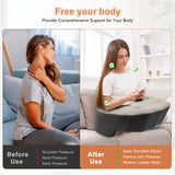 NPET Reading Pillow Couch Lap Desk for Gaming, Memory Foam Arm Rest Pillow with Washable Cover, Arm Desk Pillow with 2 Side Pockets & Cup Holders for Unisex Gaming, Reading & Working on Bed Sofa Floor