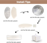 NPET 4 Pack Replacement Filters for N280 Glass Pet Water Fountain