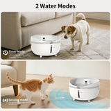 NPET 5.5L Wireless Sensor Function Dog Water Fountain with 4000mAh Battery-DF40
