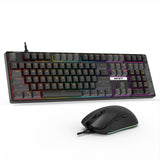 NPET Hot‑Swappable 108‑Key Mechanical Gaming Keyboard & Mouse Combo