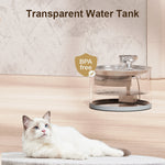 NPET 94oz/2.8L Glass Pet Water Fountain-N280